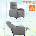 Versatile Recliner Chair with 8 Massage Settings and Lumbar Support for Ultimate Relaxation and Home Theater Experience