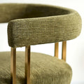 Set of 2 Chenille Upholstered Armchairs