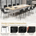 Set of 4 Stackable Dining Chairs with Ergonomic Backrest and Spacious Seat by Gymax