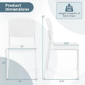 Set of 4 Stackable Dining Chairs with Ergonomic Backrest and Spacious Seat by Gymax