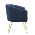 Bette Velvet Accent Chair with Gold Finish by iNSPIRE Q Bold