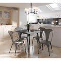 Carbon Loft Swan Industrial Square Metal Dining Table - Not Available
