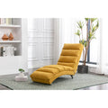Linen Indoor Chaise Lounge Chair - Dimensions: 58.27" x 21.65" x 34.25"