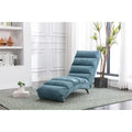 Linen Indoor Chaise Lounge Chair - Dimensions: 58.27" x 21.65" x 34.25"