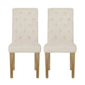 Set of 2 Aruda Upholstered Dining Chairs by Christopher Knight Home