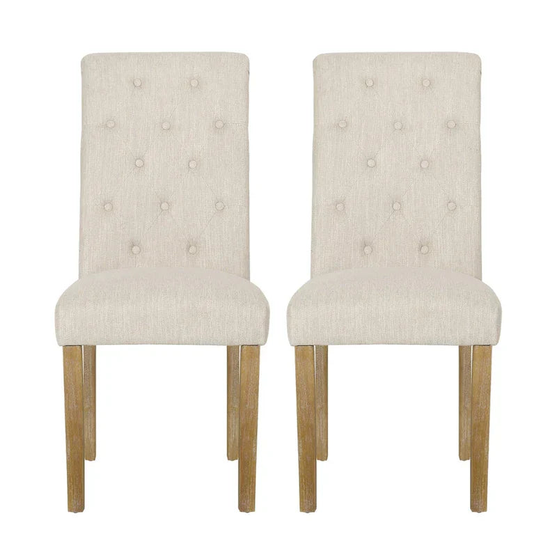 Set of 2 Aruda Upholstered Dining Chairs by Christopher Knight Home