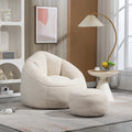 Bean Bag Lounge Chair with Matching Footrest