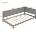 Gray Wooden Twin Daybed