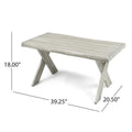 Christopher Knight Home Esmeralda Acacia Wood Farmhouse Coffee Table