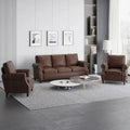 Christopher Knight Home Dowd Faux Leather 3-Piece Club Chair and Sofa Set