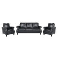 Christopher Knight Home Dowd Faux Leather 3-Piece Club Chair and Sofa Set