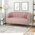 Christopher Knight Home Lupine Contemporary Fabric Loveseat with Hairpin Legs