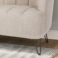 Christopher Knight Home Lupine Contemporary Fabric Loveseat with Hairpin Legs