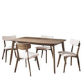 Christopher Knight Home Alma Mid-Century 5-Piece Wooden Rectangular Dining Set