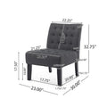 Christopher Knight Home Lewis Tufted Fabric Accent Chair