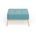Christopher Knight Home Carson Lund Mid-Century Tufted Fabric Square Ottoman