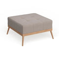 Christopher Knight Home Carson Lund Mid-Century Tufted Fabric Square Ottoman