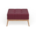 Christopher Knight Home Carson Lund Mid-Century Tufted Fabric Square Ottoman