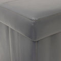 American Furniture Classics Foldable Tufted Storage Bench - Gunmetal Gray