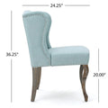 Set of 2 Niclas Wingback Studded Fabric Accent Chairs by Christopher Knight Home