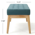 Christopher Knight Home Saxon Mid-Century Tufted Fabric Ottoman Bench - 43" L x 15.75" W x 17" H