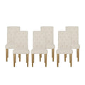 Set of 6 Aruda Upholstered Dining Chairs by Christopher Knight Home