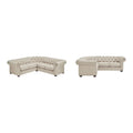 Gdansk 5-Person L-Shaped Chesterfield Sectional Sofa