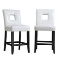 Brda Keyhole Counter Height High Back Stools - Set of 2