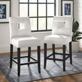 Brda Keyhole Counter Height High Back Stools - Set of 2