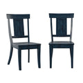 Set of 2 Ronda Wooden Dining Chairs with Panel Back