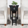 American Heritage Wedge End Table with Shelf by Convenience Concepts