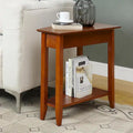American Heritage Wedge End Table with Shelf by Convenience Concepts