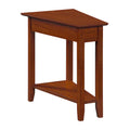 American Heritage Wedge End Table with Shelf by Convenience Concepts