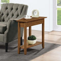 American Heritage Wedge End Table with Shelf by Convenience Concepts