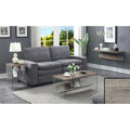 SoHo Glass End Table with Shelf by Convenience Concepts