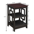 Convenience Concepts Town Square End Table Featuring Shelves