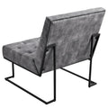Corvus Savannah Tufted Velvet Lounge Chair with Upholstered Accent