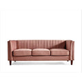Square Design Sofa with Line Tufting