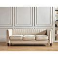 Square Design Sofa with Line Tufting