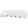 Convertible DIY Modular Sleeper Sectional Sofa Collection with Storage Seats - Perfect for Your Living Room