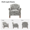 Giampiero Upholstered Wooden Armchair with Nailhead Accents by HULALA HOME