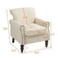 Nailhead Trimmed Living Room Armchair - Dimensions: 29.9W x 29.9H x 32.9D