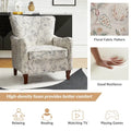 Set of 2 Samouel Contemporary Floral Wingback Armchairs by HULALA HOME