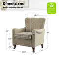 Set of 2 Samouel Contemporary Floral Wingback Armchairs by HULALA HOME