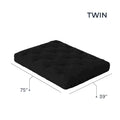 Loosh Home Twin Size Futon Mattress with 8-Inch Gel Memory Foam