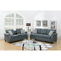 Two-Piece Sofa Set Featuring Decorative Accent Pillows