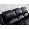 Betsy Furniture 8018 Bonded Leather Manual Reclining 3-Seat Sofa