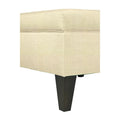 MJL Furniture Manhattan Allure Upholstered Cocktail Ottoman Table with Storage