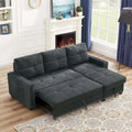 Cozy Classic L-Shaped Pull-Out Sleeper Sectional Sofa