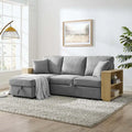 Cozy Classic L-Shaped Pull-Out Sleeper Sectional Sofa
